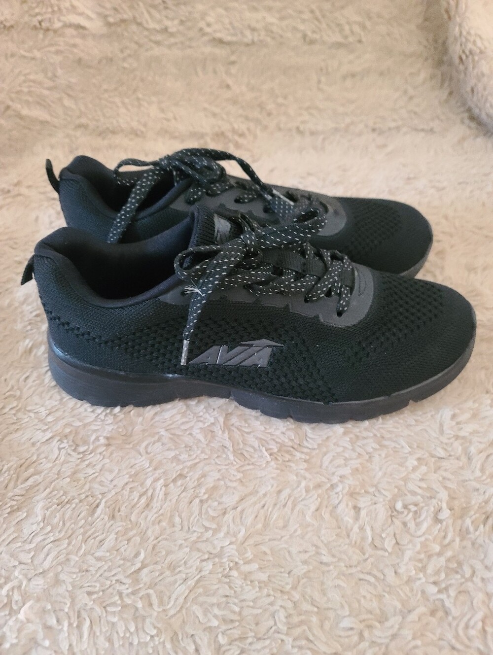 Avia Dive Black Lightweight Athletic Sneakers, Running Shoes, Size 8.5 - Picture 4 of 8